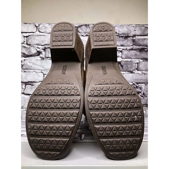 Teva Brown Leather Foxy Side Zip Tall Riding Boots Women Sz 5.5US/36.5EU 1013675 - Picture 10 of 16